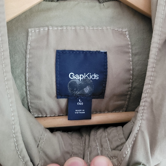 Gap Kids cargo jacket khaki, large - Picture 3 of 4
